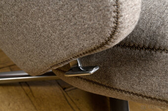 Křeslo Vitra Grand Repos & Ottoman Cozy 2 z leštěného hliník - 8