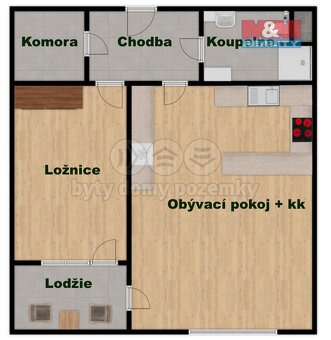 Pronájem bytu 2+kk v Praze 9, ul. Tupolevova - 8