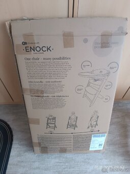 Dětská jídelní židlička Kinderkraft enock wooden buk - 8