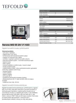 Elektrický konvektomat Nerone - 5x GN1/1 - 8