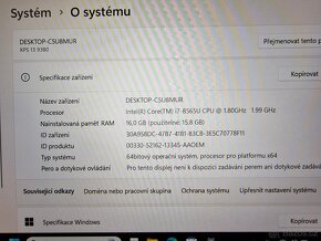Notebook Dell XPS 13 9380 - 13,3" - 8