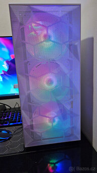 Bílé herní PC Intel Core i5,RX580 8GB,16GB,SSD1TB,WIFI+BT - 8