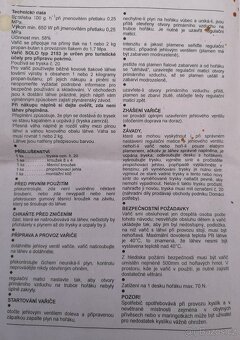 kempingový vařič MEVA na propan-butan (+ 2kg láhev PLNÁ) - 8