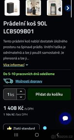 Nový koš na prádlo 90 litrů - 8