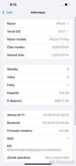 iPhone 14 plus 512 GB Midnight - 8