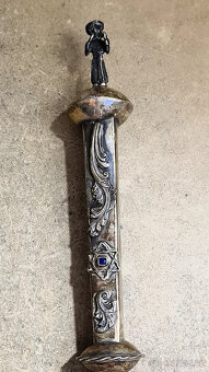 JAD - stříbrné židovské ukazovátko, 1844, 35cm, 46g - 8