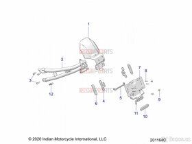Indian ftr 1200 držák spz + blinkry - 8