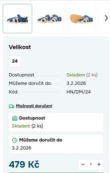 Chlapecké barefoot bačkory/přezůvky Jonap, vel. 24,5 - 8