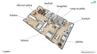 Pronájem bytu 5kk-100m2 v rodinném domě se zahradou 2173m2 - 8