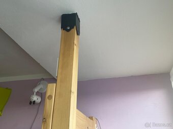 Patrová (podstropní) postel z masivu pro dvě osoby - 8