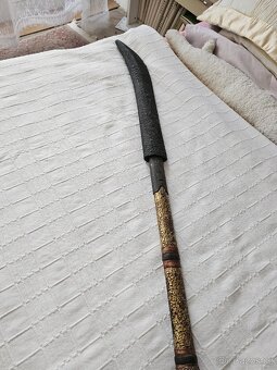 OBŘÍ NAGINATA SAMURAI JAPONSKY/ KATANA/ TSUBA - 8