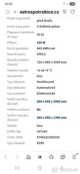 Chladicí skříň TEFCOLD GUC70 - NOVÁ - 8