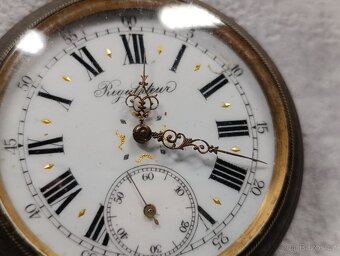 Pánské velmi staré kapesní hodinky REGULATEUR, 67mm, 200g - 8