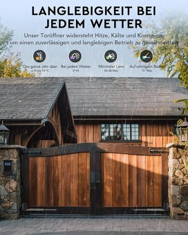 Pohony na dvoukřídlou bránu se zárukou až do 2x300kg - 8