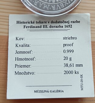 Nádherné AG investiční mince 20g 0,999 - 8