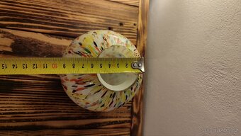 Krásná Art Deco váza z brokového skla - 8