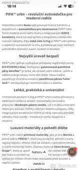 Autosedačka vajíčko Nuna Pipa URBN - 8