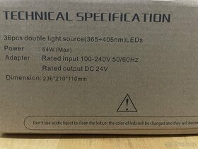 UV/LED 54W lampa na nehty - 8