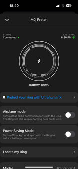 Ultrahuman Ring Air Aster Black vel. 8 - 8