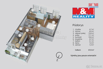 Prodej bytu 2+1, 63 m², Děčín, ul. Teplická - 8