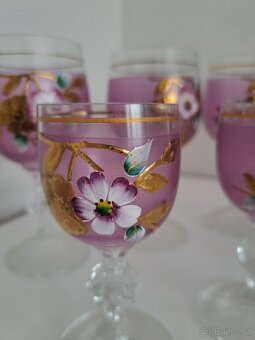 Ručně malovaná skleněná souprava Hand Made Glass - 8