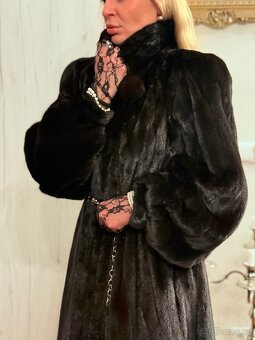 Luxusní norkový vintage kožich - 8