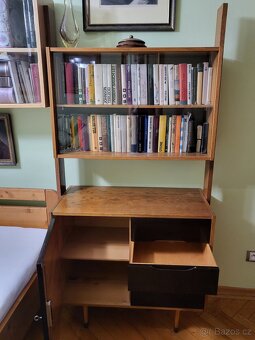 Skříňová stěna dřevo, retro/60.léta - 8