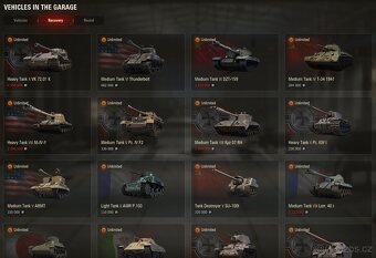 World of tanks účet- chieftain, 907, 279, 260, VK 72.01, 907 - 8