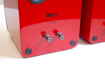 KEF LS50 Speakers Limited Edition Racing Red Speakers - 8
