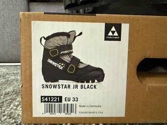 Boty na běžky FISCHER snowstar JR black eu33 - 8