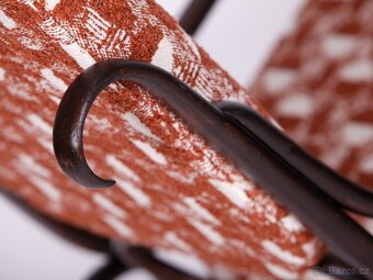 Starožitné houpací křeslo FISCHEL - 8