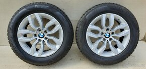 Alu kola BMW X3 F25 17" 5x120,zimní Pirelli 225/60 - 8
