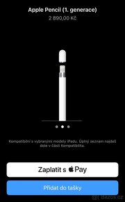 Nový Apple Pencil A1603 - 1.generace (MK0C2ZM/A) - 8