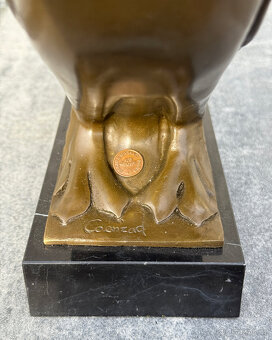 Bronzová socha Holub luxusní art deco dekorace z bronzu - 8