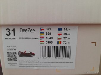 Dívčí baleríny DeeZee, vel. 31 - 8