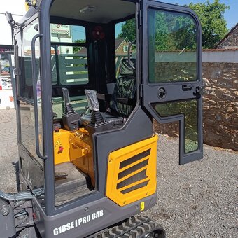 Minibagr G18SE PRO CAB, Kubota motor, roztahovací pásy - 8