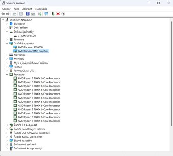 🖥️Herní PC RYZEN 5 7600X,RX 6800 16 GB,32 GB DDR5,1 TB SSD - 8