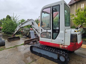 Minibagr Takeuchi Tb135 3.5 Nový komplet podvozek 3x lžíce - 8