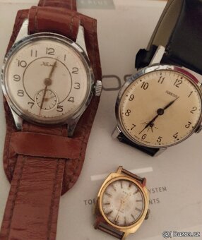 Nabízím 3 X staré mechanické hodinky pro sběratele 👍👍👍 - 8