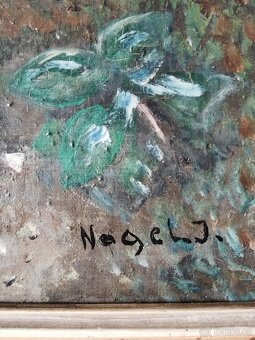 obraz - LETNÍ IDYLKA, olej, J. Nogel - 8