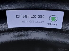 Nová zimní orig alu kola Škoda Octavia 3, 205/55/16 - 8