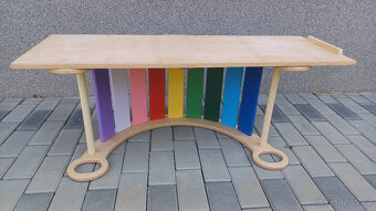 Barevná montessori houpačka - duha - 8
