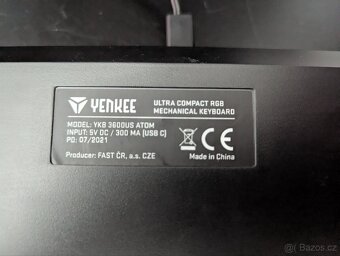 Mechanická klávesnice Yenkee Atom 3600US - 8