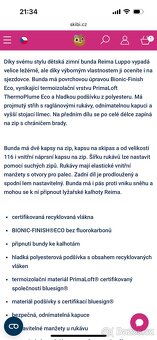 Lyžařská bunda Reima vel. 158 NOVÁ - 8