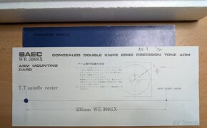 SAEC WE-308 SX + headshell ULS-3X - kompletní balení - 8