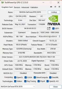 ☑️Herní PC RYZEN 7 5800X,RTX 3070,32 GB RAM,2 TB SSD - 8