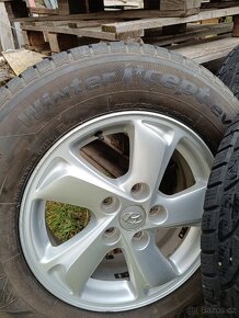 4x originální ALU kola z Hyundai IX35 s pneu R16 - 8