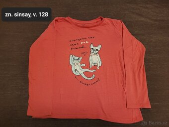Trička, mikina, šaty a legíny pro holku, v.122 až 140 - 8