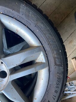 Alu kola 17” 4x100 s Michelin Alpin 6 – zimní pneu 5–6 mm - 8