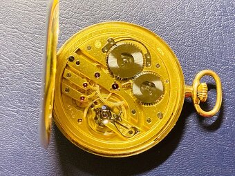 IWC zlaté 14-karátové art deco kapesní hodinky - 8